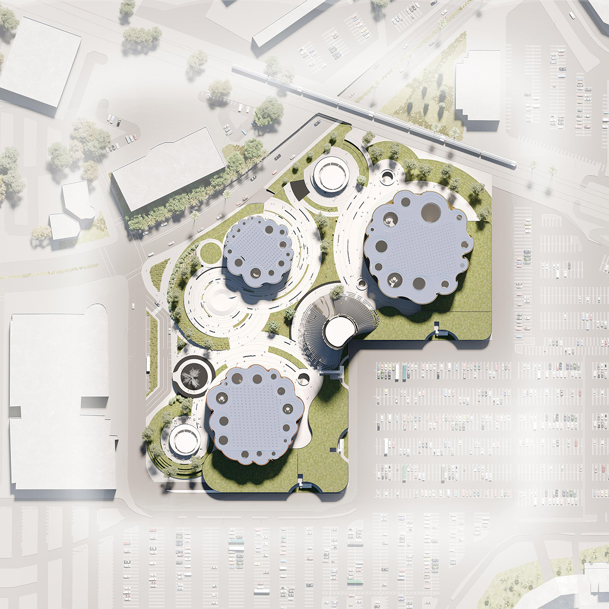 SPF:a unveils plans for orange tree-inspired Anaheim Performing Arts Center in California