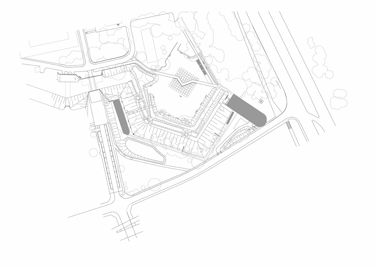 BBGK Architekci designed 12-metre-high stained concrete wall to narrate victims for Katyn Museum