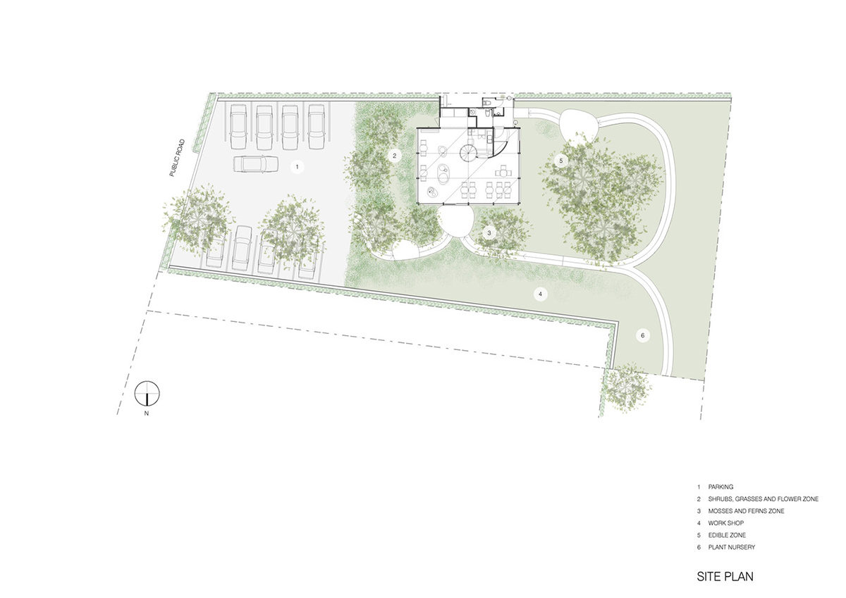 NitaProw designed an elegant transparent beauty shop within coconut trees of  Thonglor in Bangkok