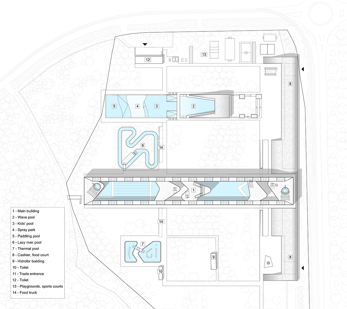 BORD completes aquaticum waterpark in Hungary by combining artistic composition of elements