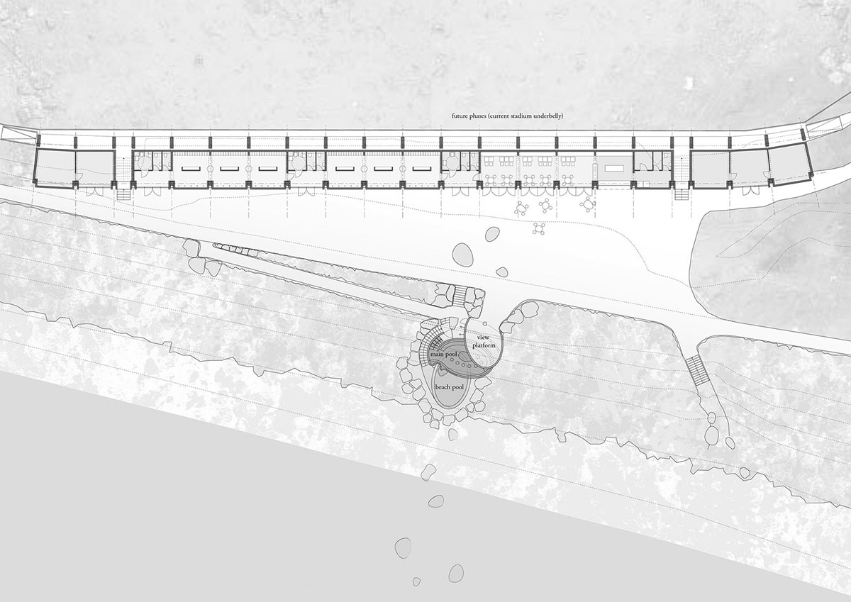 Basalt Architects' Guðlaug Baths inspired by little sea pools nestled in rocky barrier in Iceland