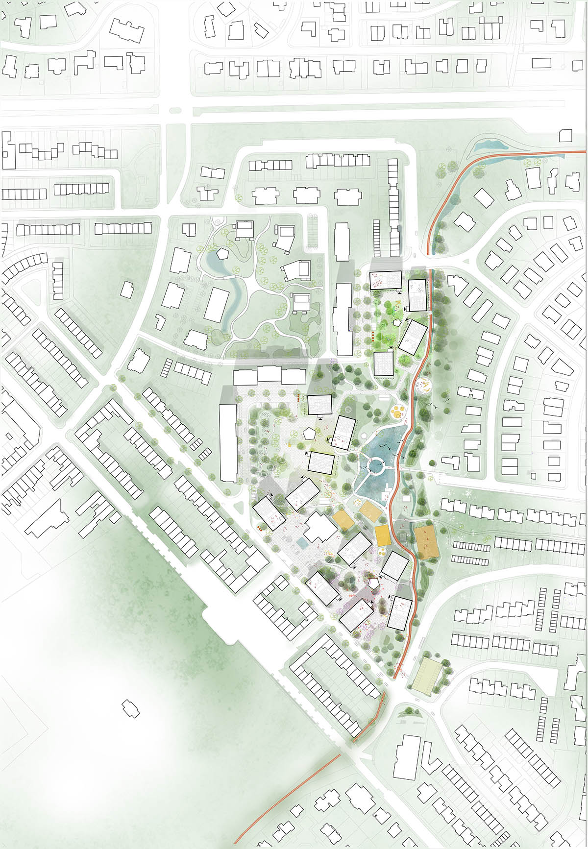 C.F. Møller Architects and BRUT win competition for a new residential district in Belgium