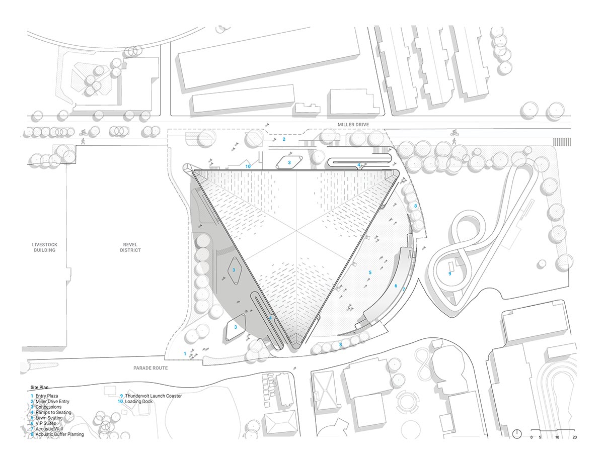 Revery Architecture covers the PNE Amphitheatre with a massive starburst timber roof in Vancouver 