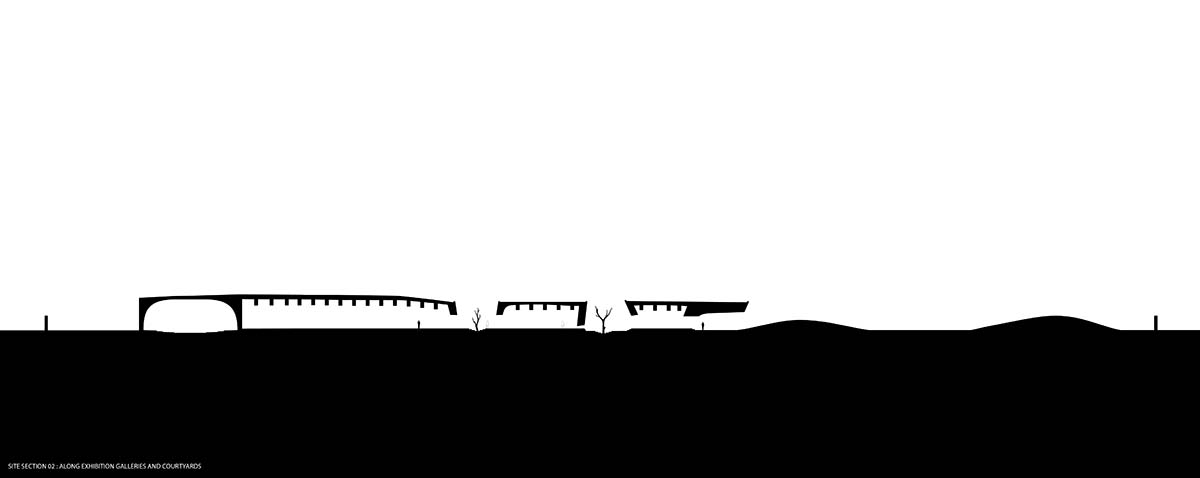 sP+a completes India's new arts centre, Hampi Art Labs, with sinuous concrete volume