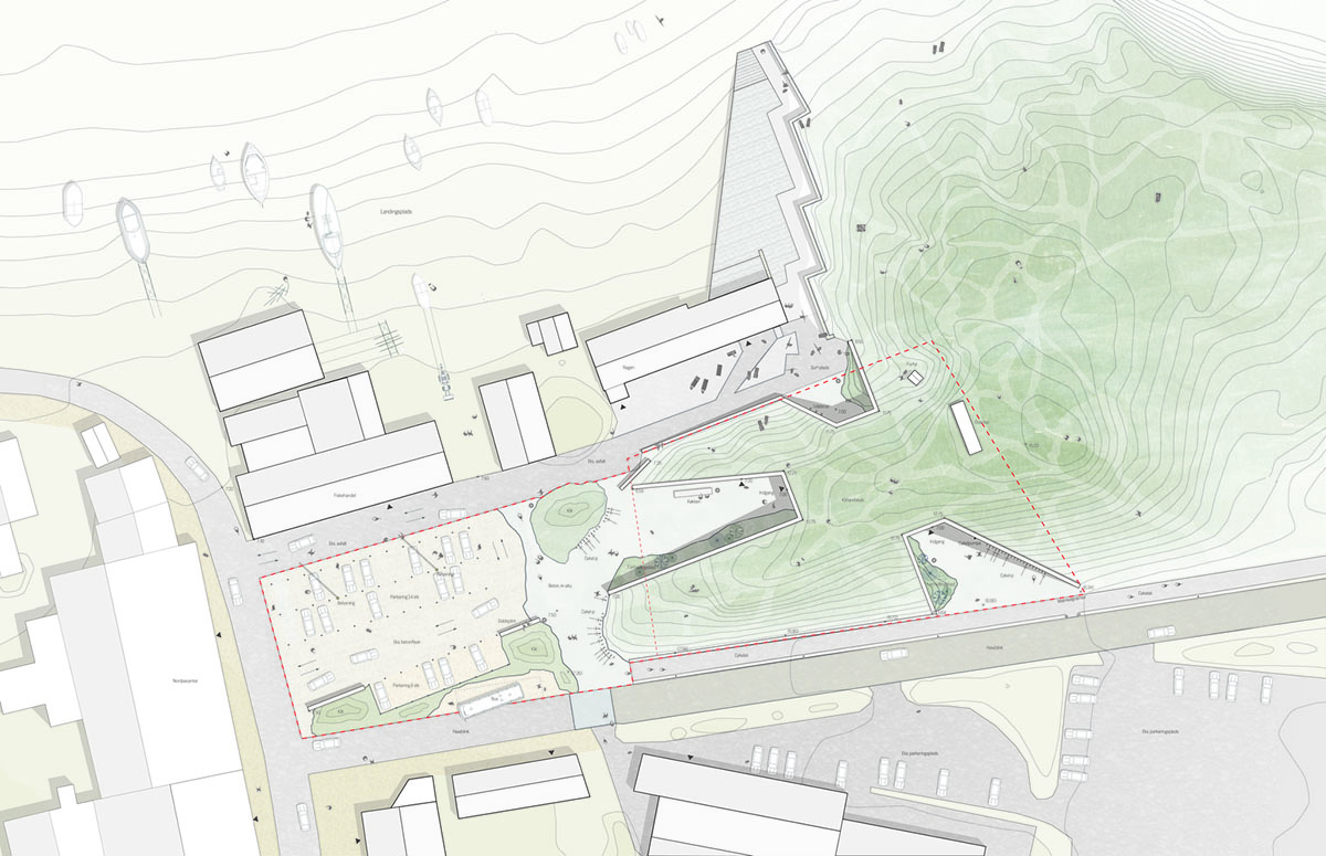 LOOP Architects embeds visitor center into existing dune landscape creating natural hill in Denmark 