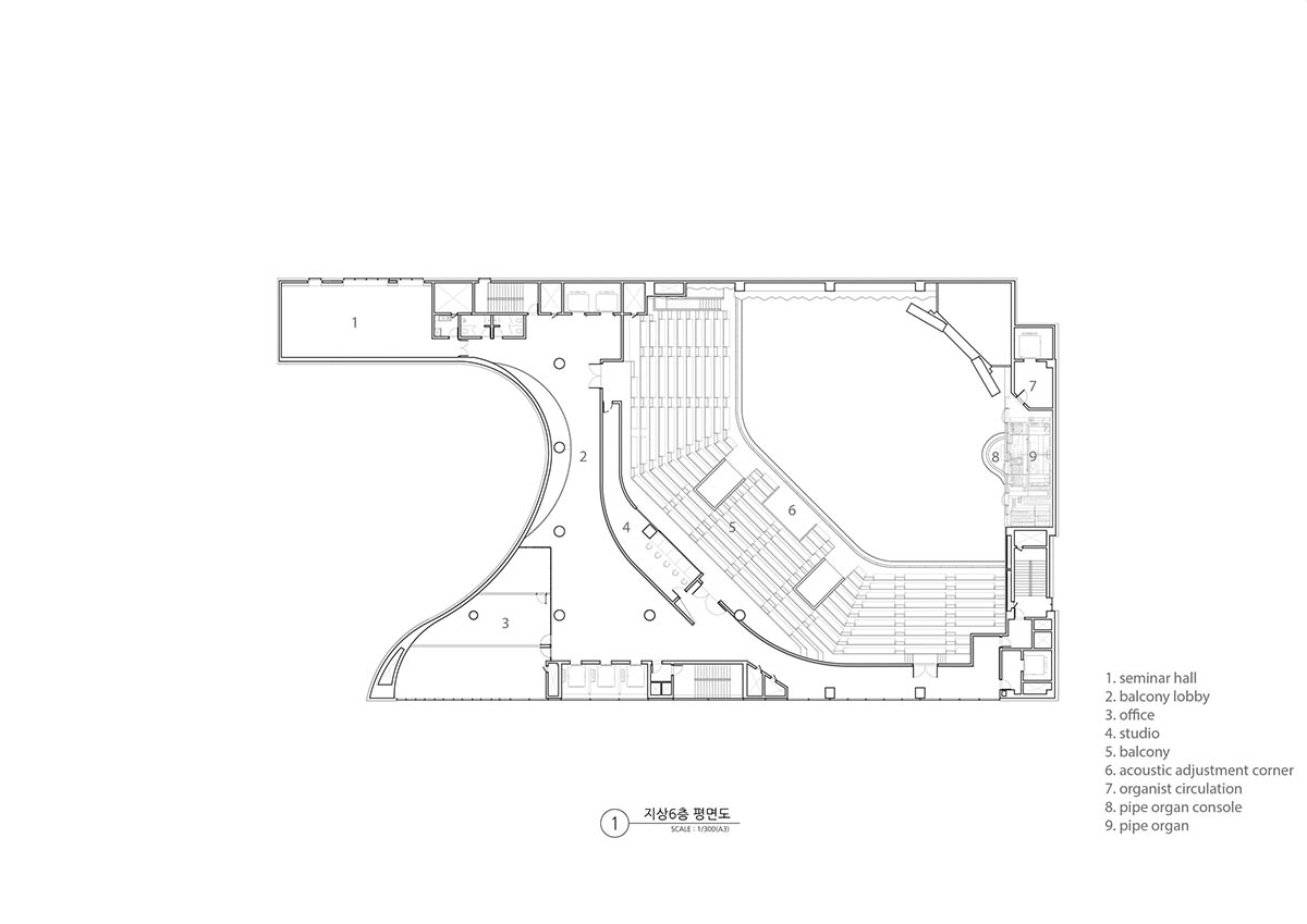 Seoinn Design Group built a curvaceous church with fluid towers challenging to traditional churches