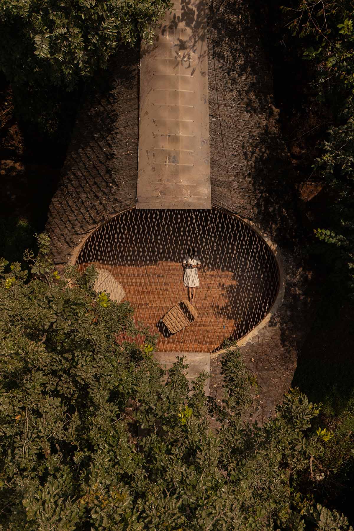 The bridge that became a house and resembled a cocoon in Karjat, designed by Wallmakers