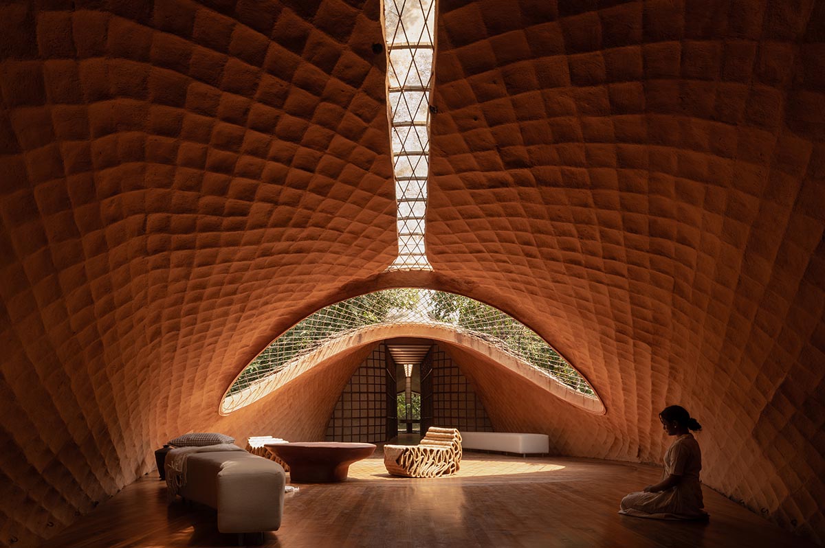 The bridge that became a house and resembled a cocoon in Karjat, designed by Wallmakers