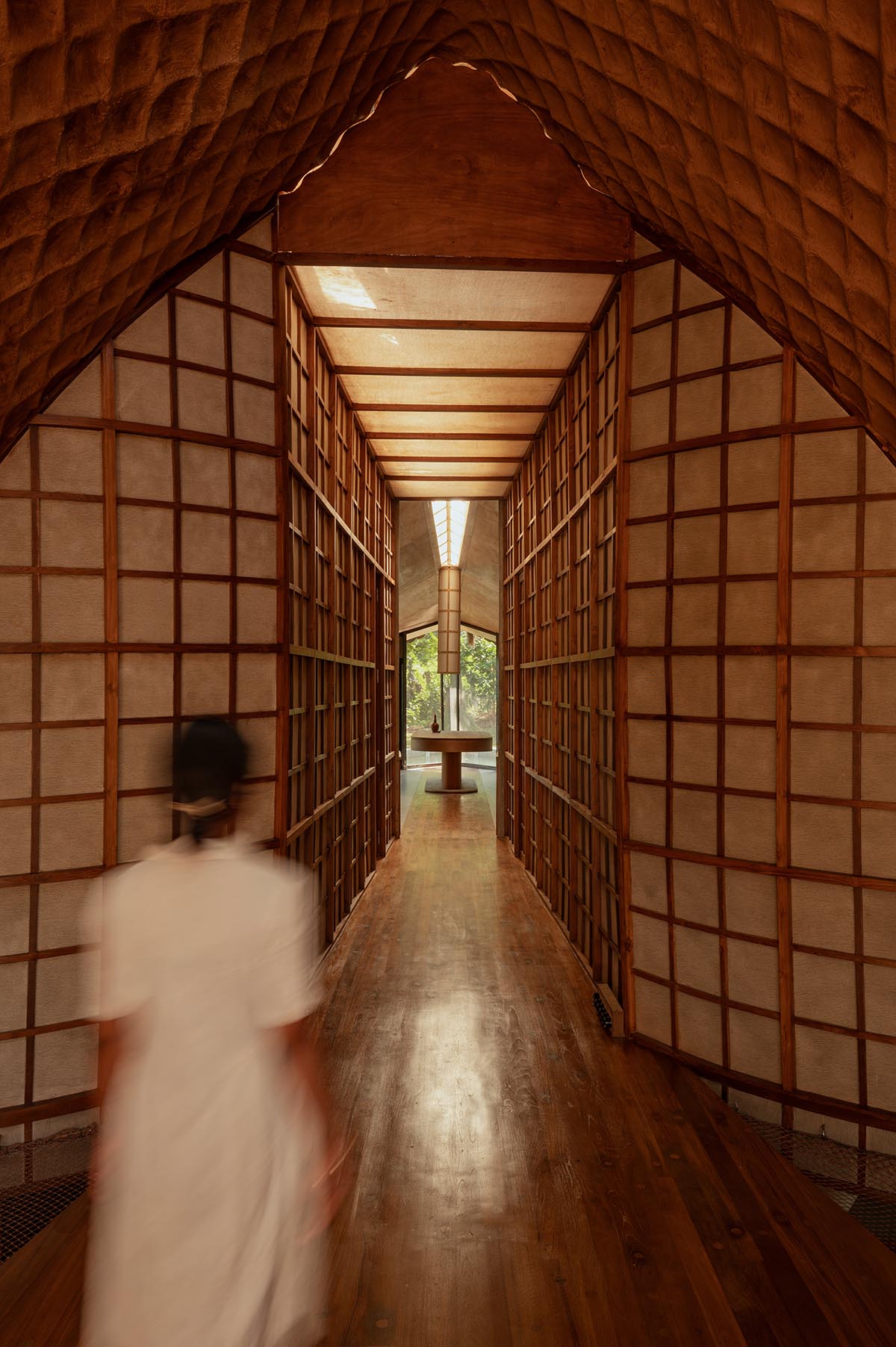 The bridge that became a house and resembled a cocoon in Karjat, designed by Wallmakers