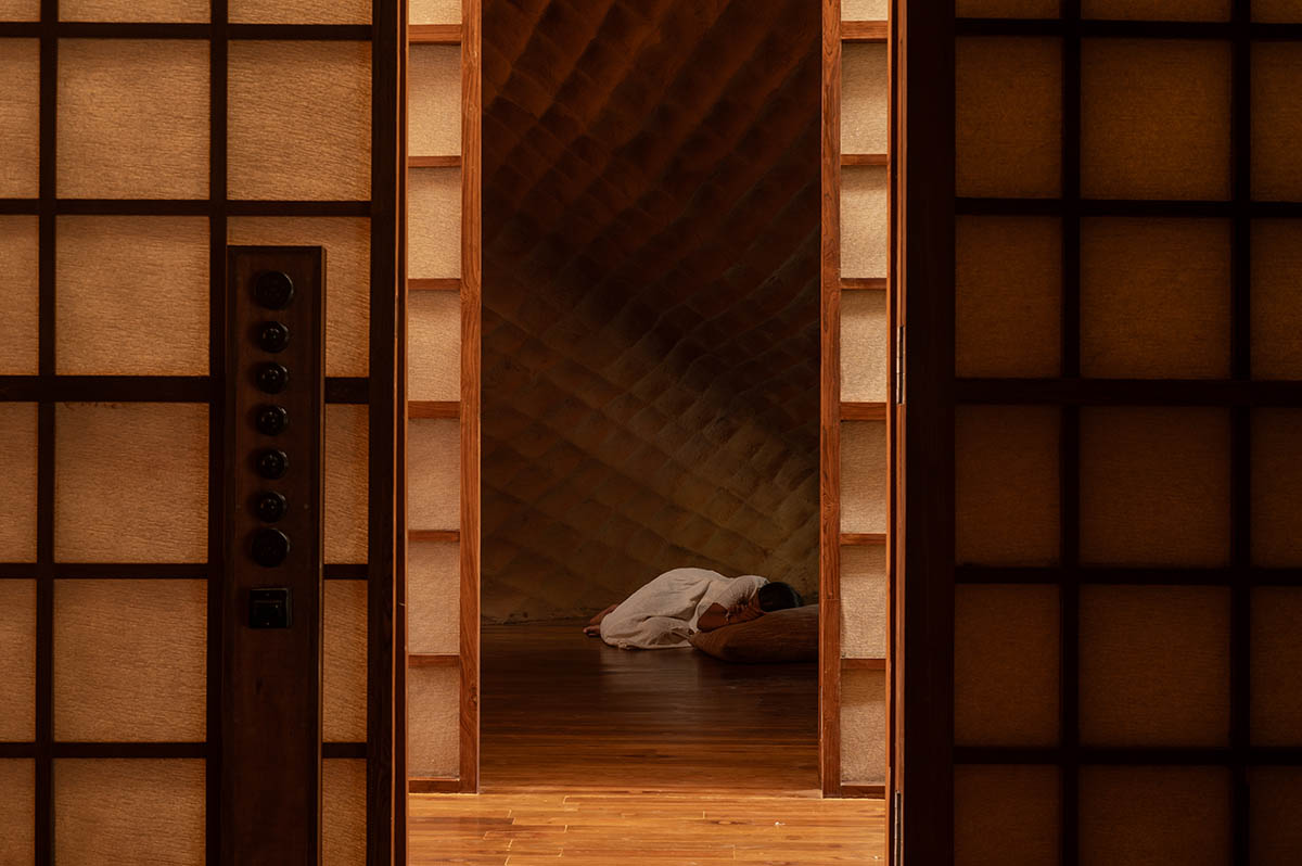 The bridge that became a house and resembled a cocoon in Karjat, designed by Wallmakers