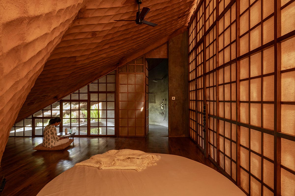 The bridge that became a house and resembled a cocoon in Karjat, designed by Wallmakers