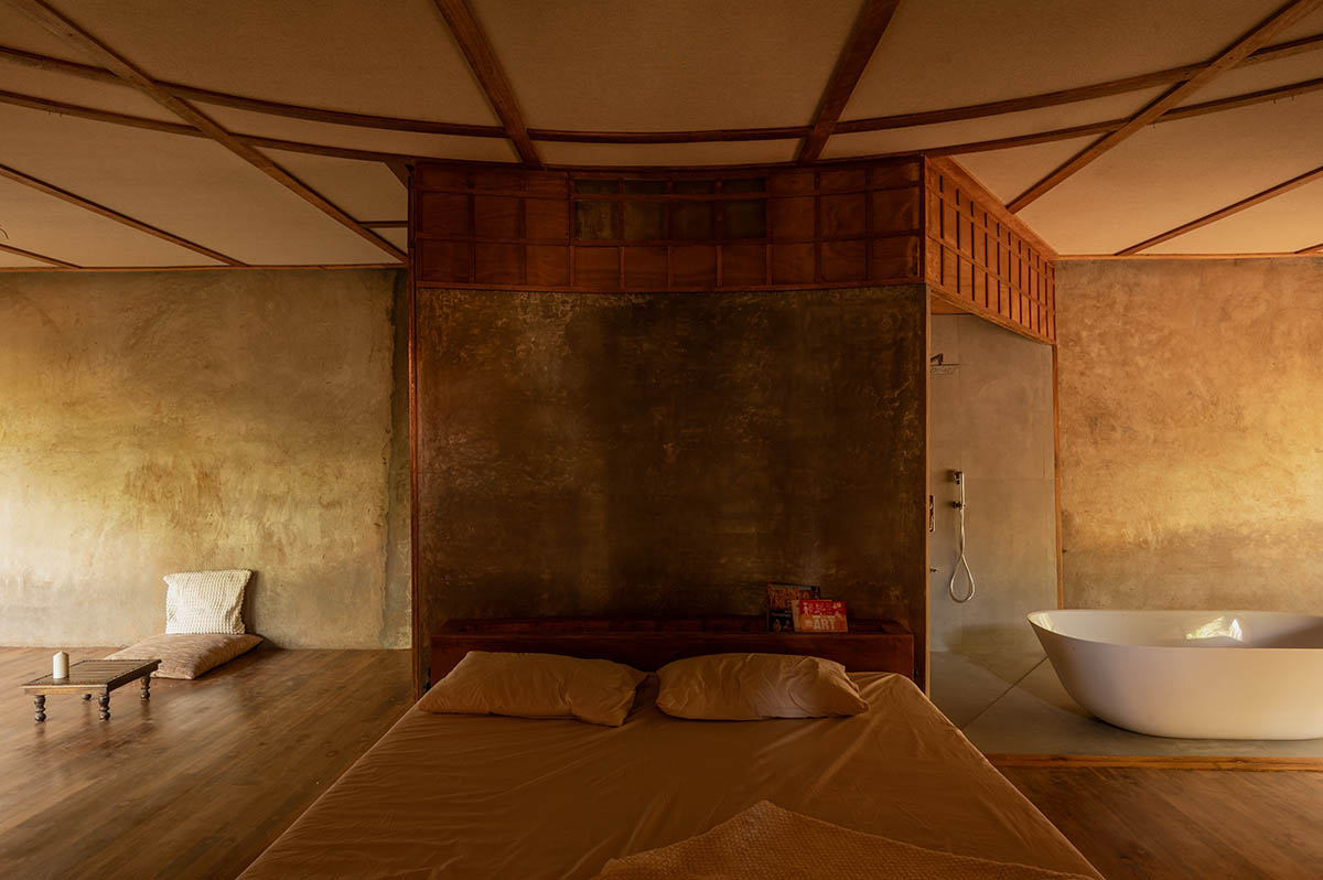 The bridge that became a house and resembled a cocoon in Karjat, designed by Wallmakers