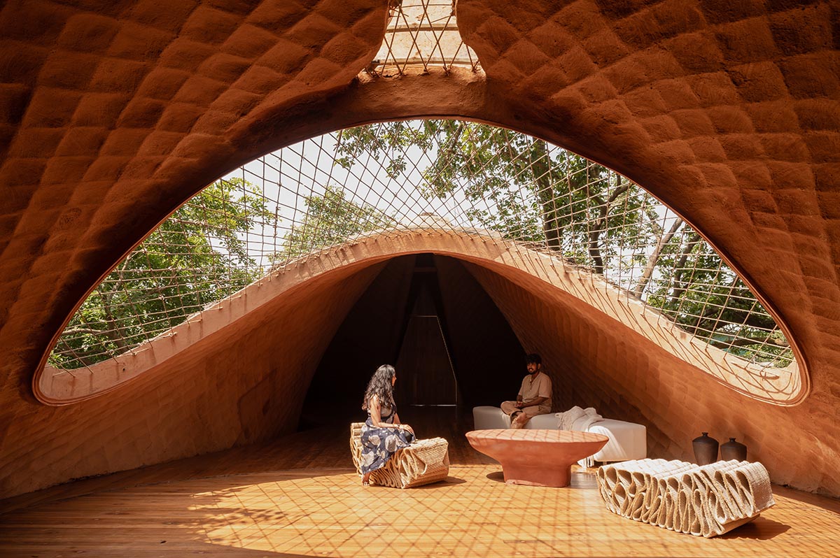 The bridge that became a house and resembled a cocoon in Karjat, designed by Wallmakers