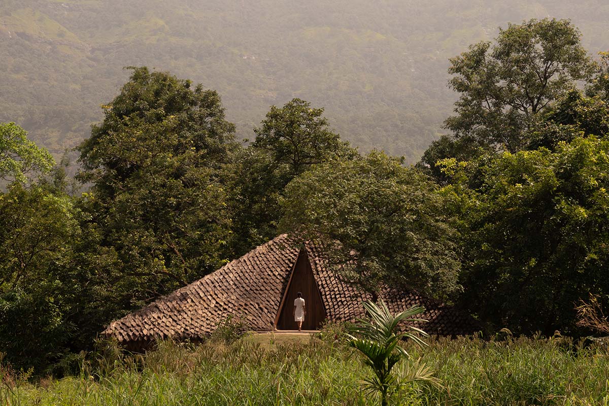 The bridge that became a house and resembled a cocoon in Karjat, designed by Wallmakers