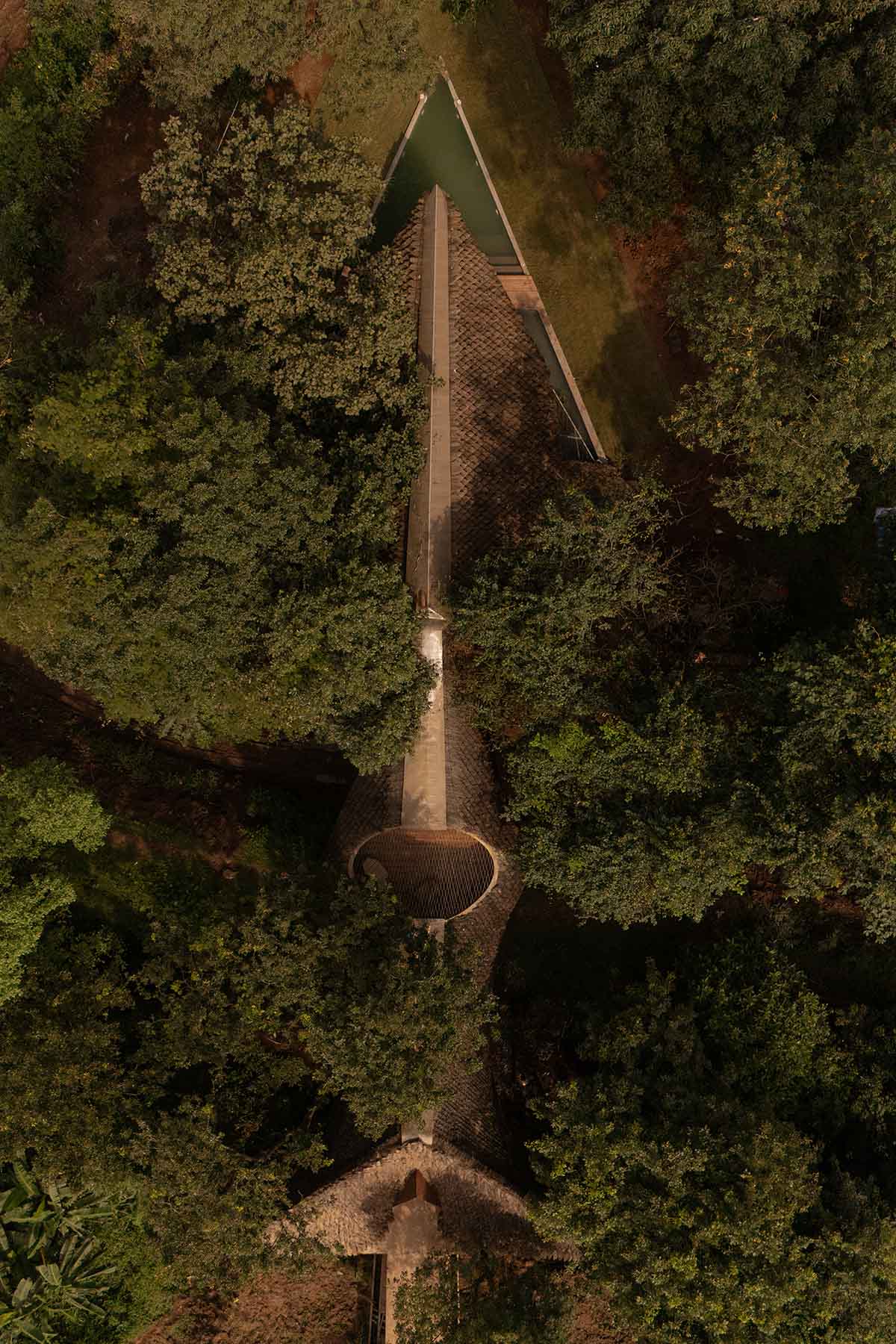 The bridge that became a house and resembled a cocoon in Karjat, designed by Wallmakers
