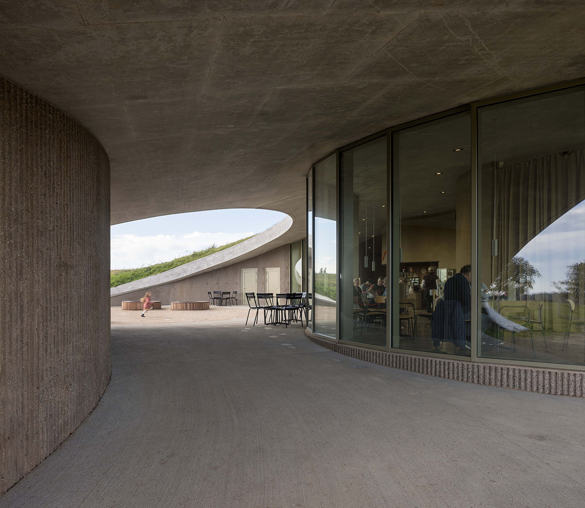 CEBRA designs visitors center mimicking undulating landscape and hills of Skamlingsbanken in Denmark