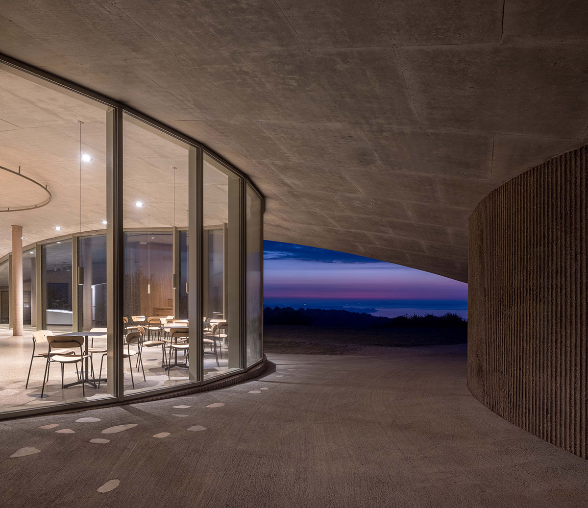 CEBRA designs visitors center mimicking undulating landscape and hills of Skamlingsbanken in Denmark