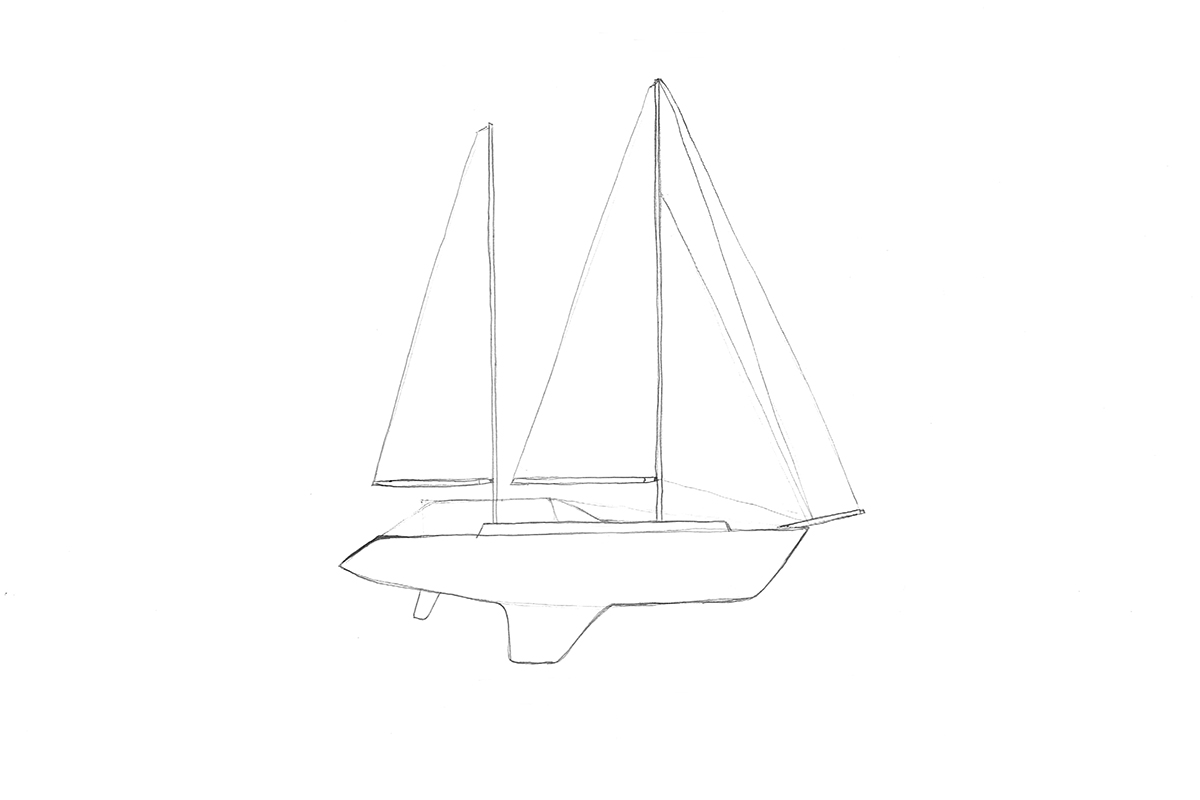 Fran Silvestre Arquitectos redesigns 20-meter long Turkish schooner with a smooth surface