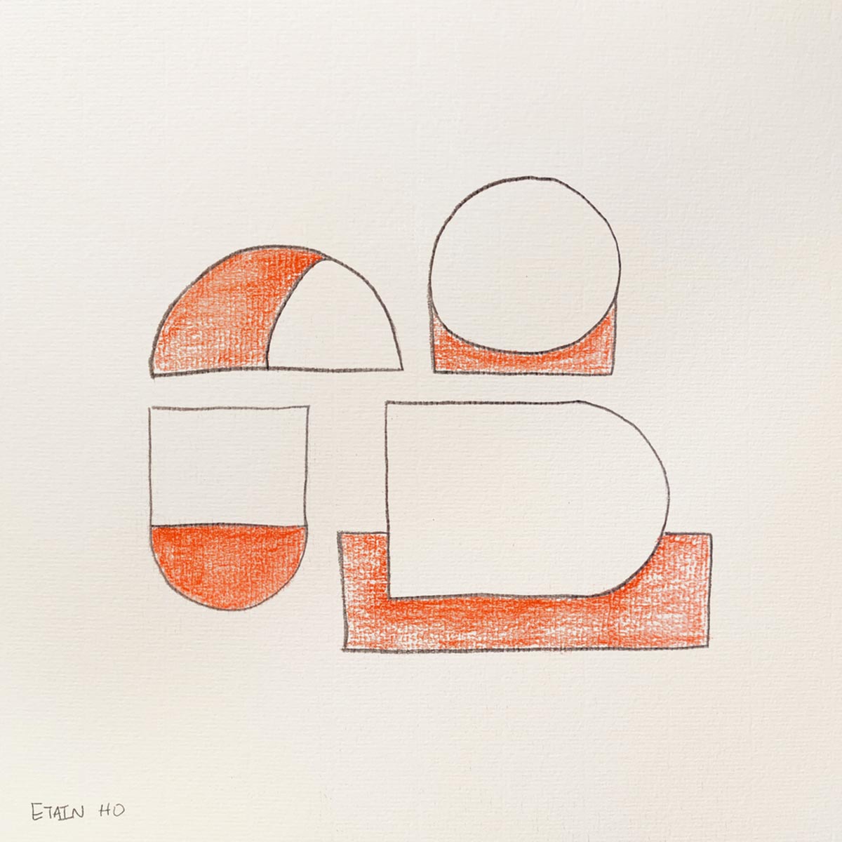 This tiny cafe features peachy-colored shades referencing to golden sunset of Australia in Hong Kong