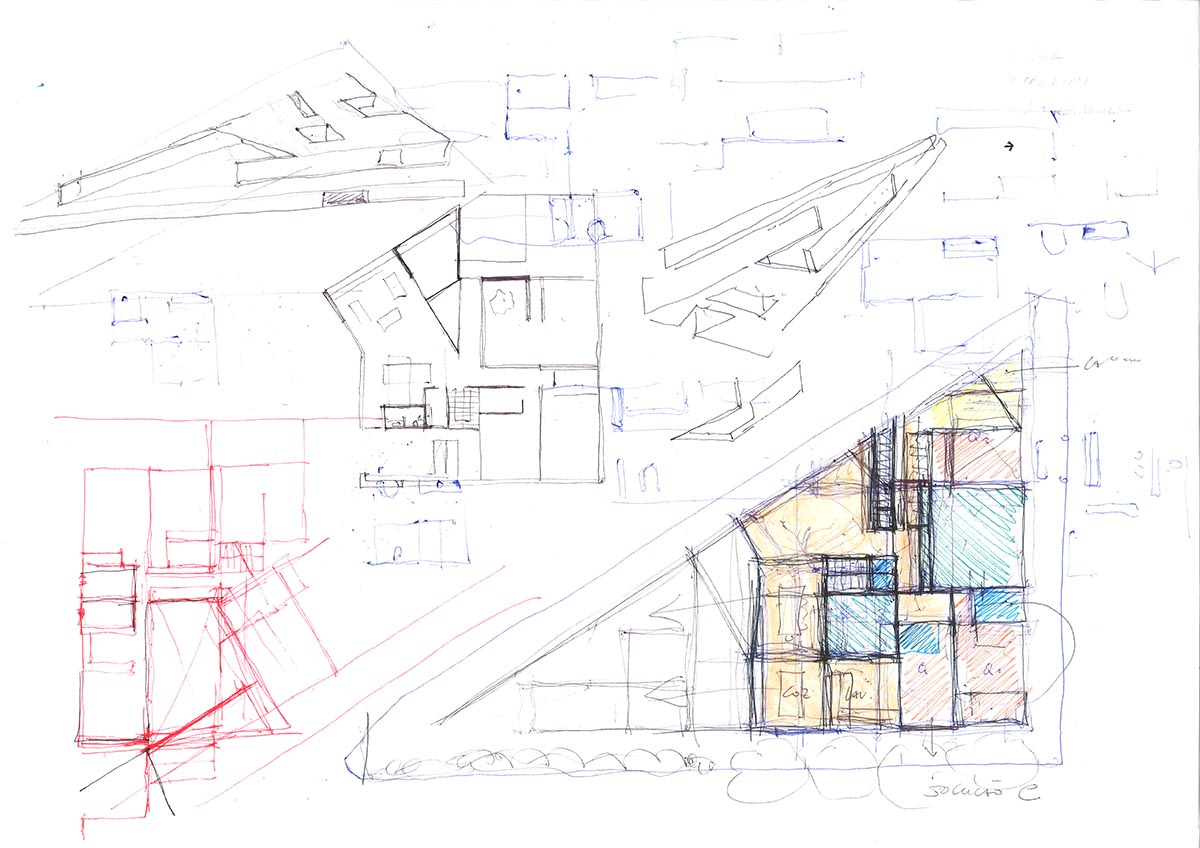 NOARQ designs smooth curvy-roof for Portuguese house to adapt to topography and create courtyards