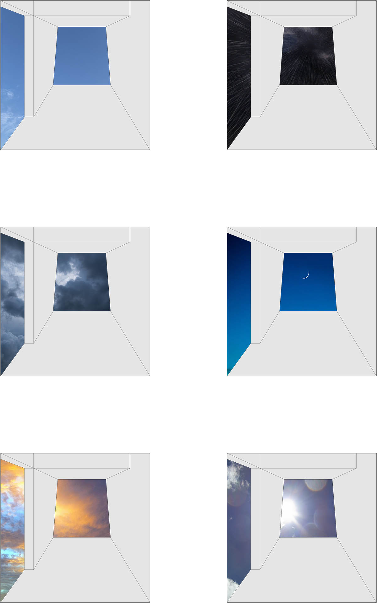 Jun Murata built small guesthouse with cut-out skylight in Japan