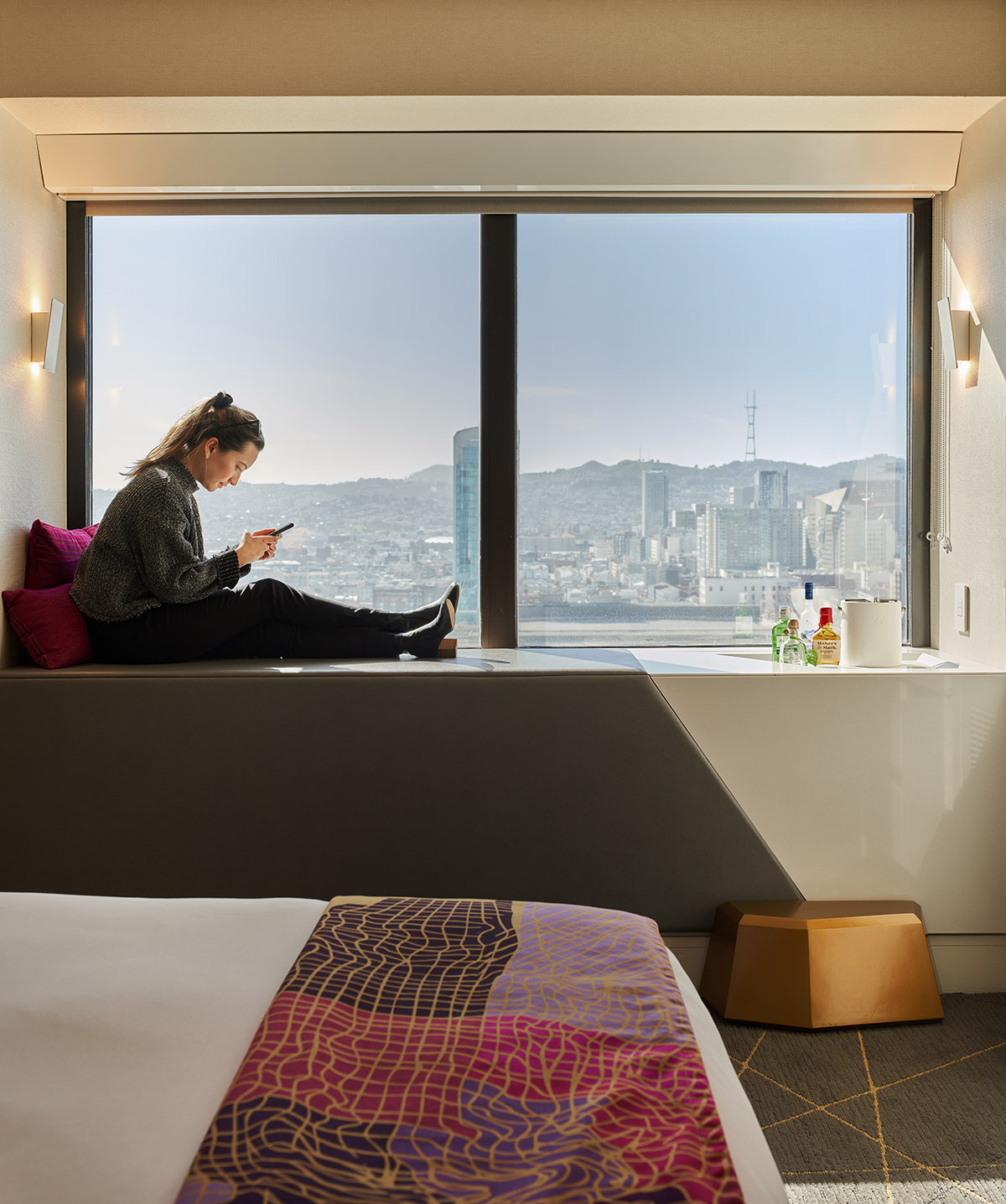 Skylab transforms interiors of W San Francisco hotel with funky elements in San Francisco