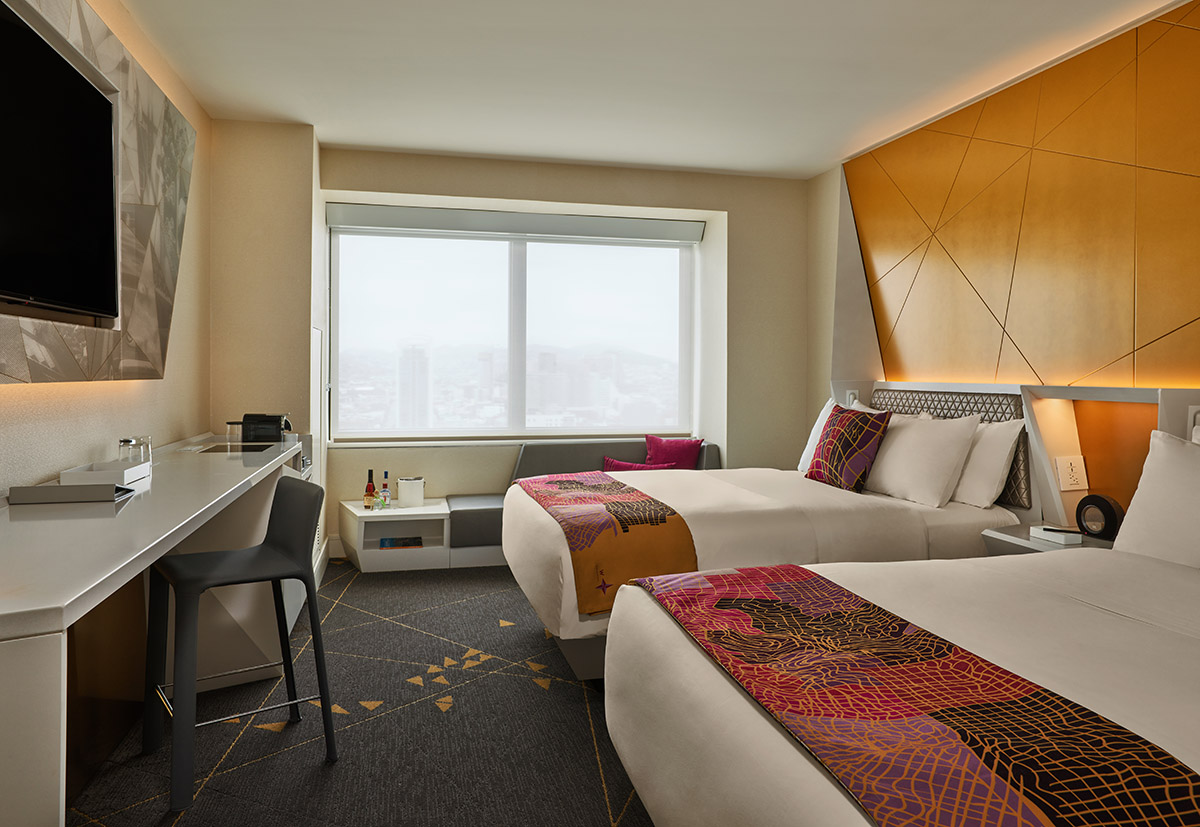 Skylab transforms interiors of W San Francisco hotel with funky elements in San Francisco