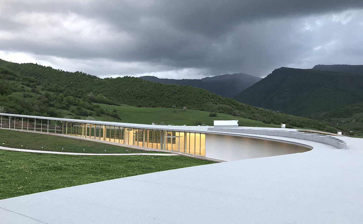 Paul Kaloustian Studio completes snake-like smart center in a rural area of Armenia