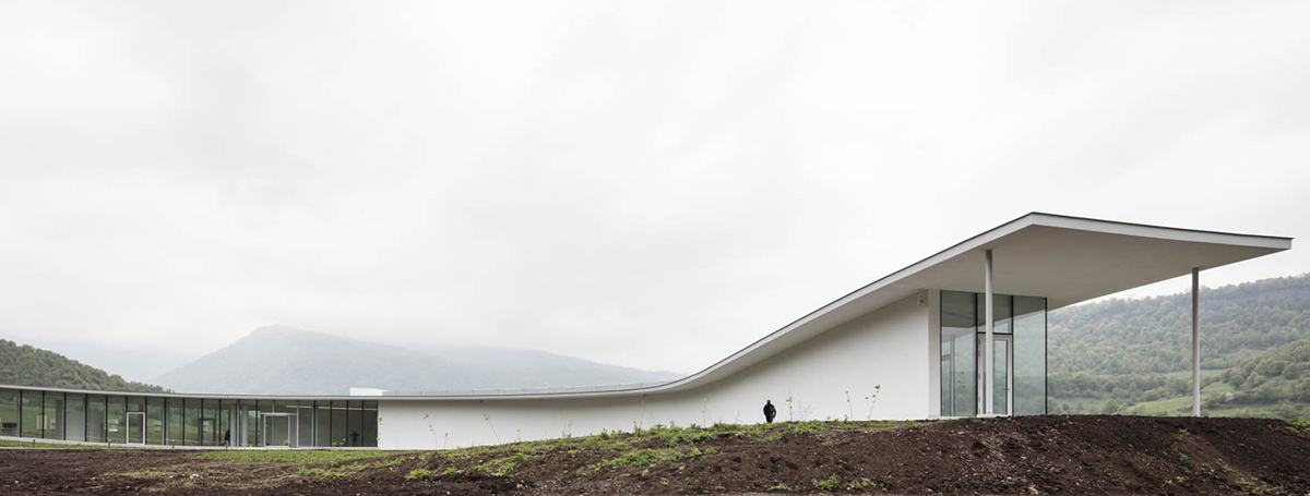 Paul Kaloustian Studio completes snake-like smart center in a rural area of Armenia