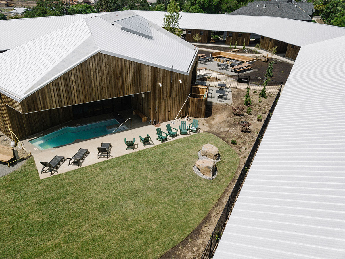 Waechter Architecture converts old school into a rustic hotel in Bingen by keeping its original feel