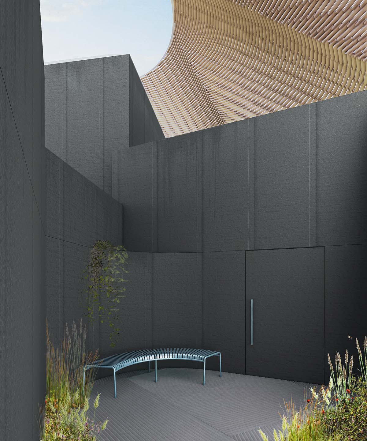 SO-IL unveils design for Art Omi Pavilions with asymmetrical cone-like roof in Chatham