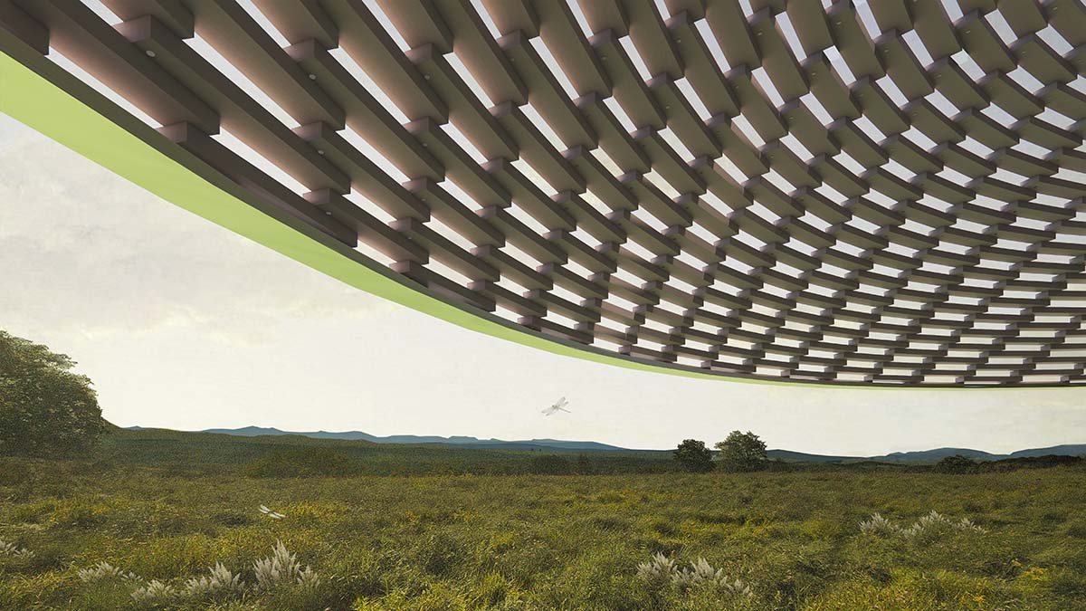 SO-IL unveils design for Art Omi Pavilions with asymmetrical cone-like roof in Chatham