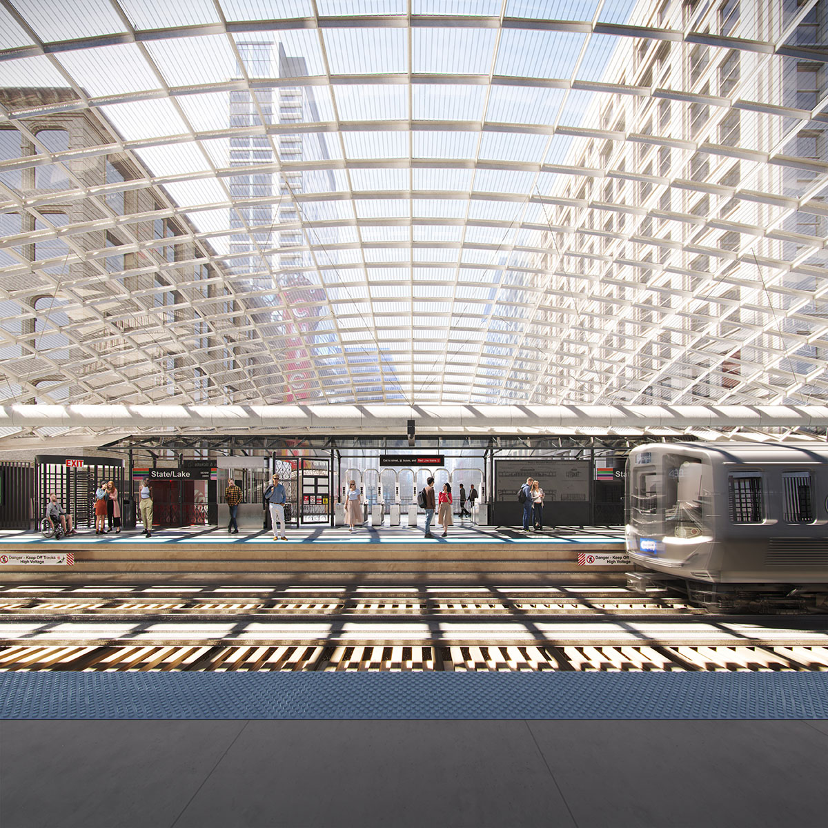 SOM and TranSystems to redesign Chicago’s oldest State/Lake elevated station