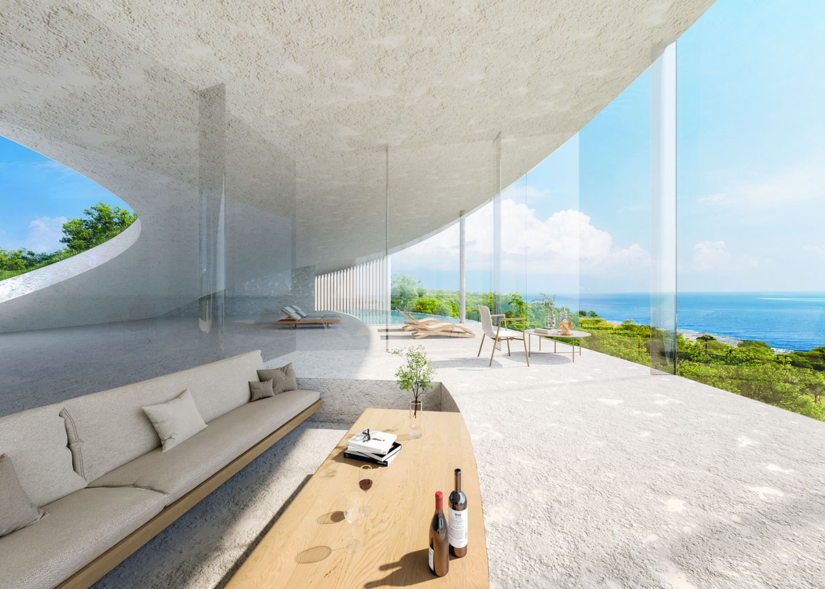 Sou Fujimoto reveals villa hotel with undulating roof offering sweeping views on Ishigaki Island 