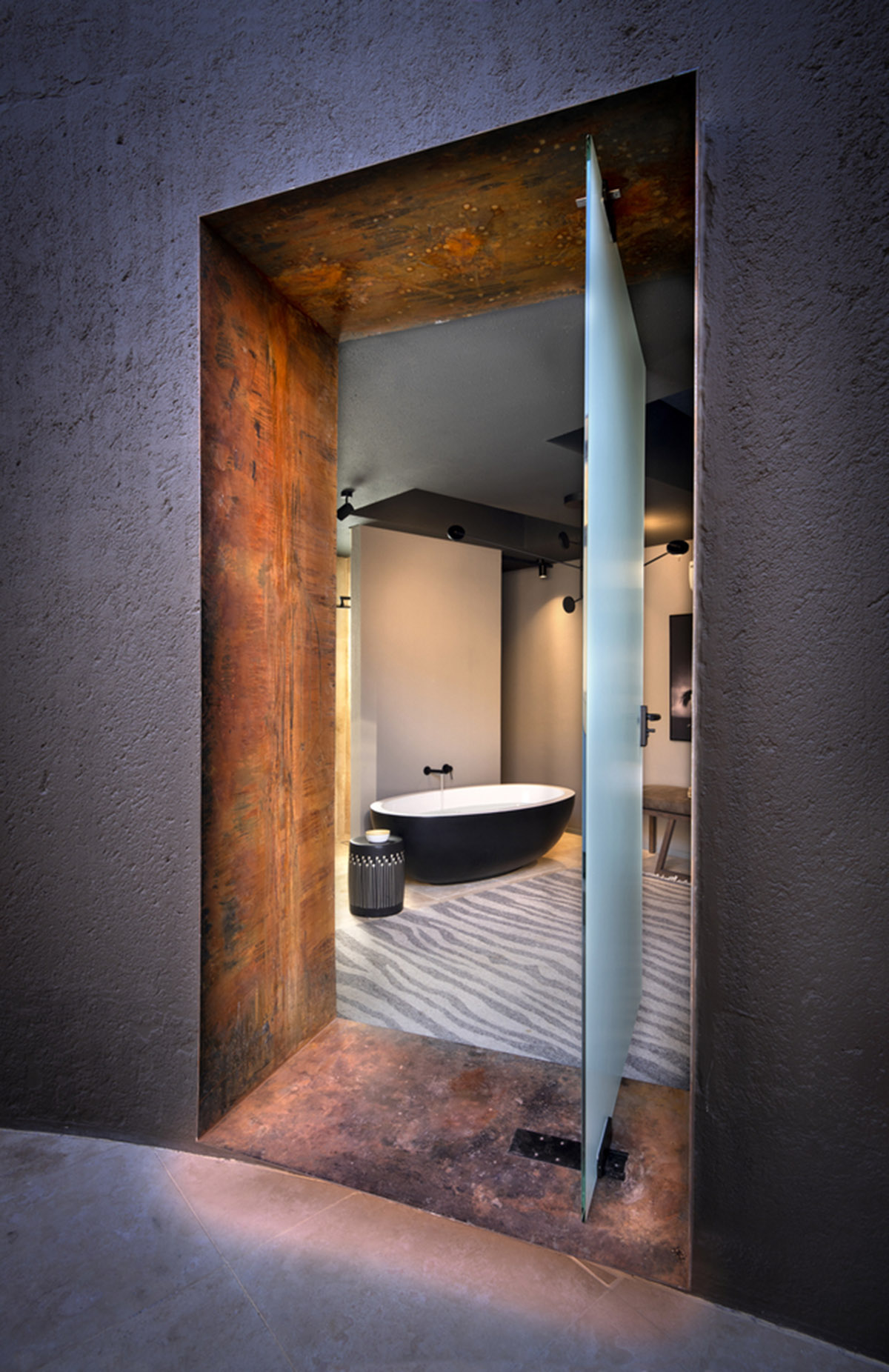 Fox Browne Creative and Jack Alexander design pavilion-like steel lodges on a desert of Namibia