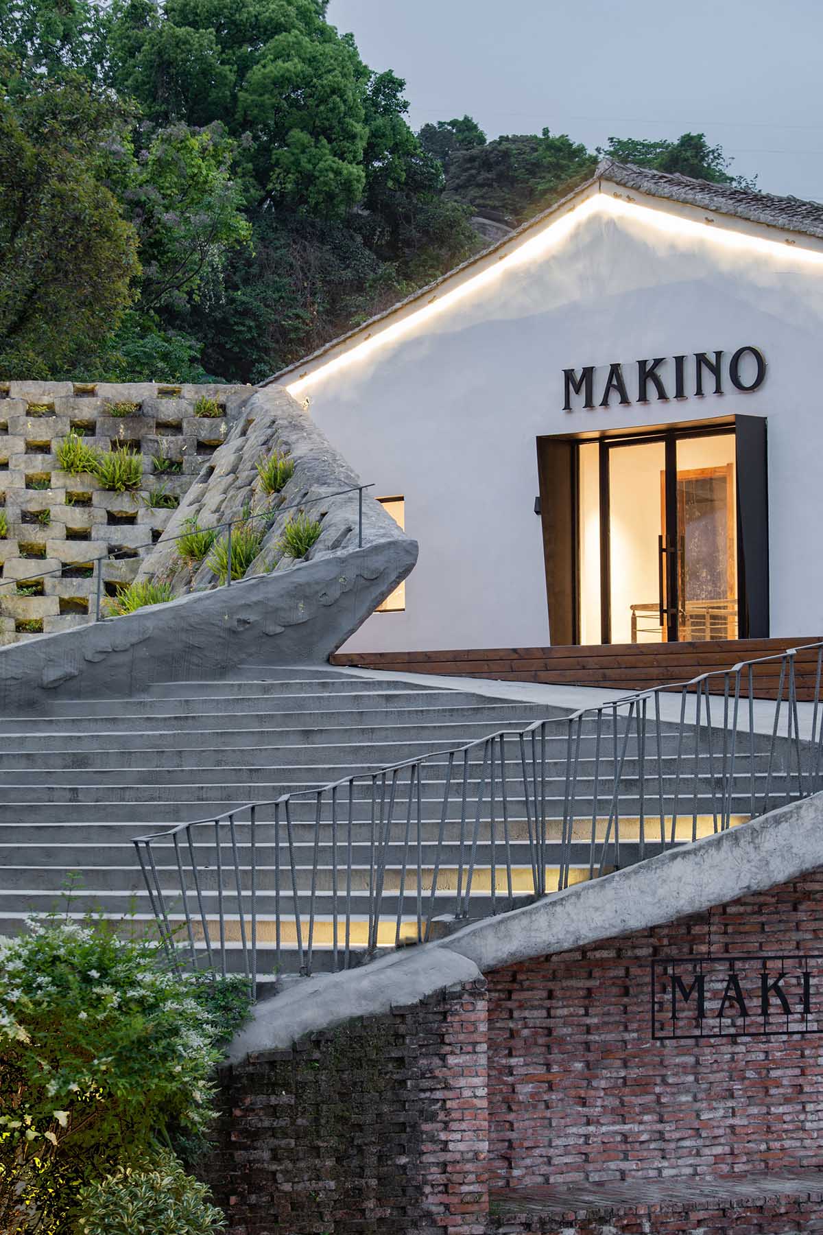SpActrum adds swirls and cones that create two open platforms in a renovated pavilion in Wenzhou
