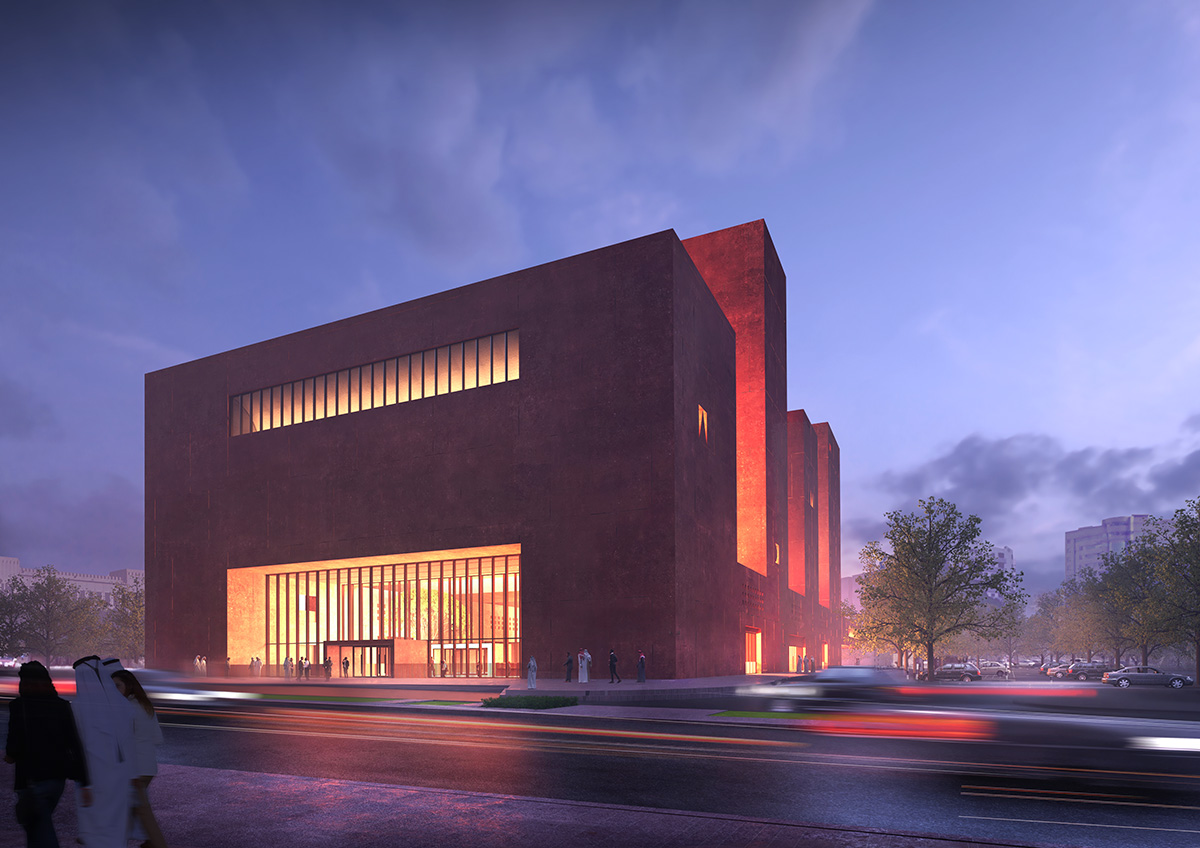 Adjaye Associates reveals design for red-pigmented Africa Institute campus in Sharjah