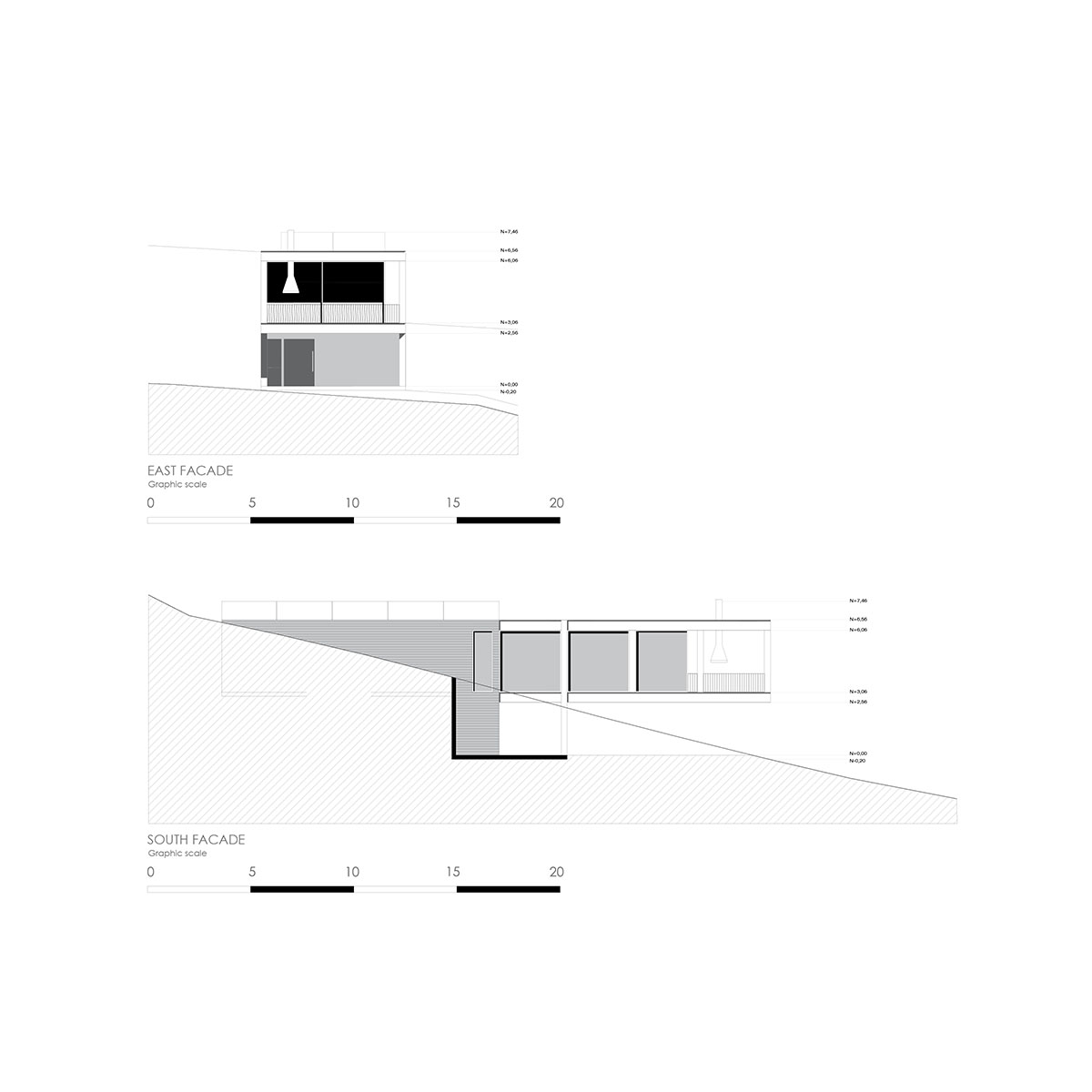 Bernardo Bustamante Arquitectos designs 12-metre-long cantilevered house on the slopes of Ecuador