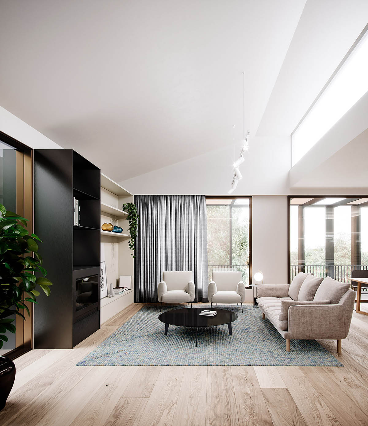 Splinter Society Architecture designs residences with bronze-colored facade in Hawthorn