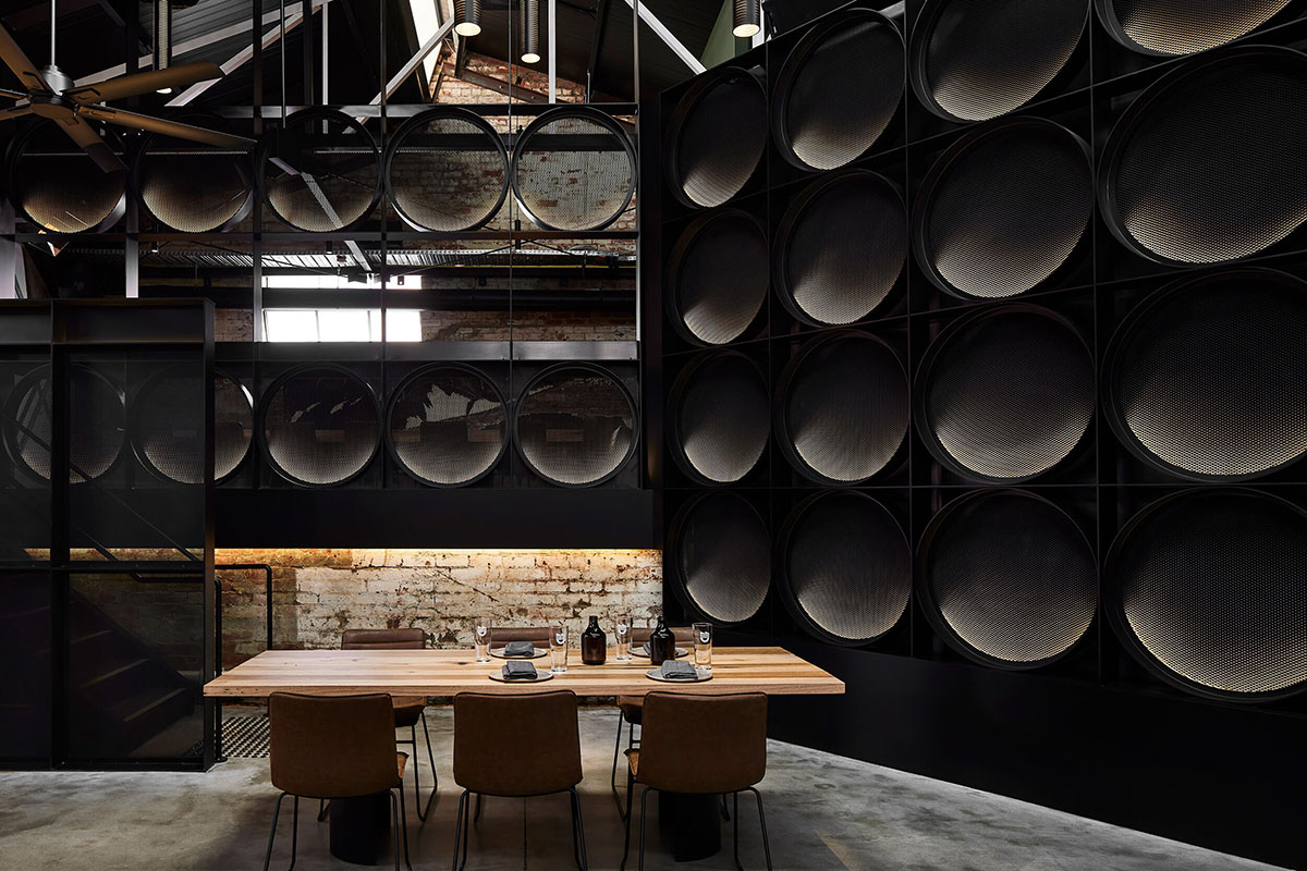 Splinter Society reflects the art of quality craft beer with dark tones within taproom in Glen Iris