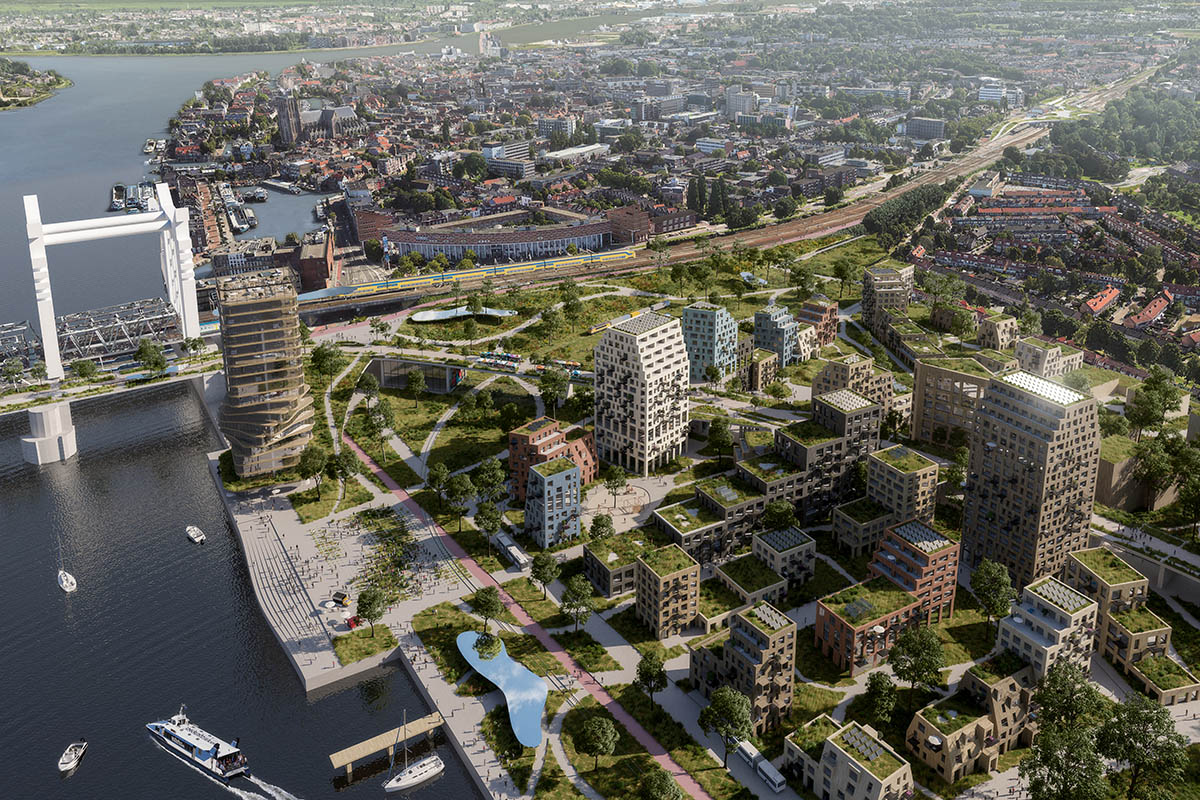 Mecanoo presents vision to transform Spoorzone Dordrecht railway zone into 6,000-home development