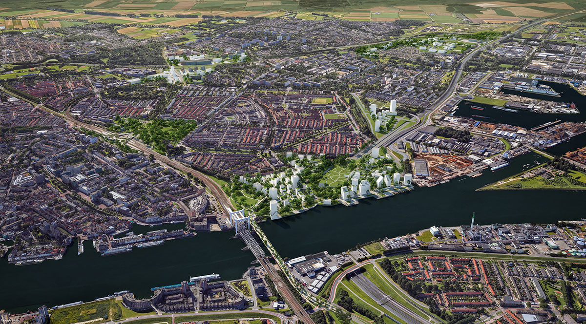 Mecanoo presents vision to transform Spoorzone Dordrecht railway zone into 6,000-home development