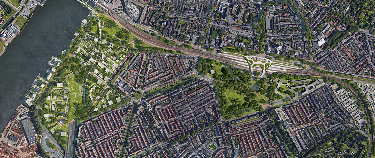 Mecanoo presents vision to transform Spoorzone Dordrecht railway zone into 6,000-home development