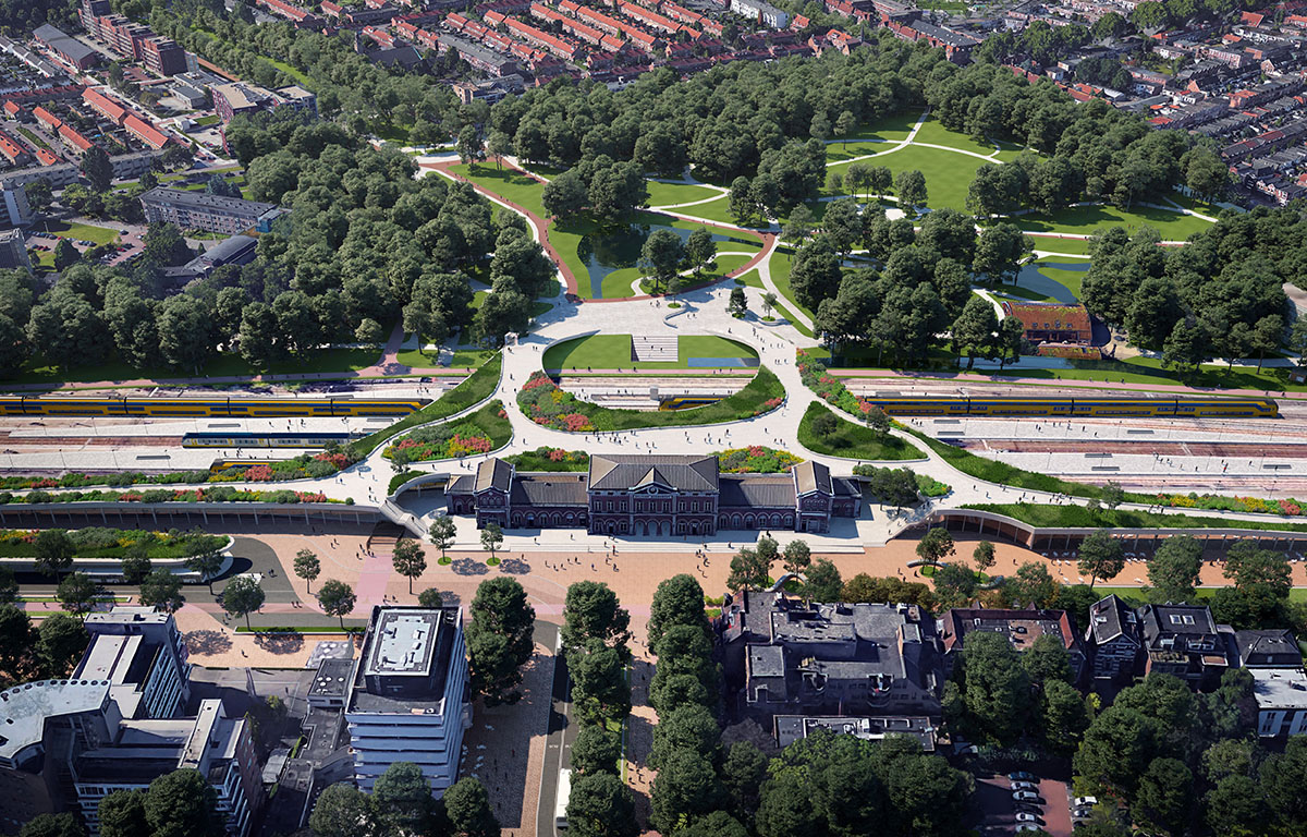 Mecanoo presents vision to transform Spoorzone Dordrecht railway zone into 6,000-home development
