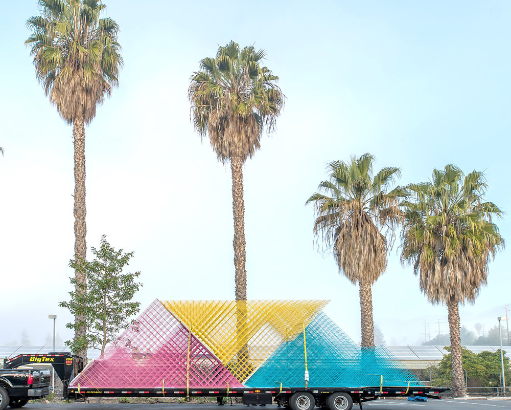 Three matrix pavilions by SPORTS are scattered in different parts of Santa Barbara