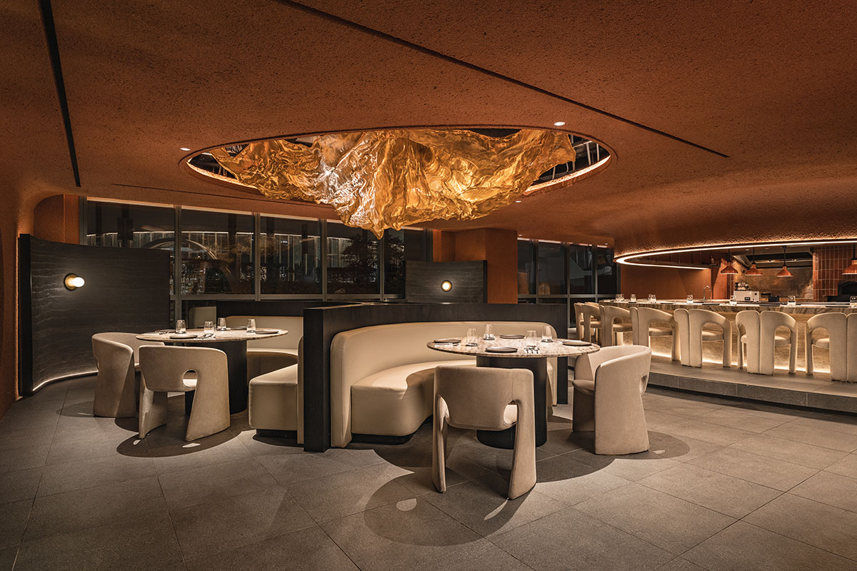 Spacemen creates cave-like restaurant that references to