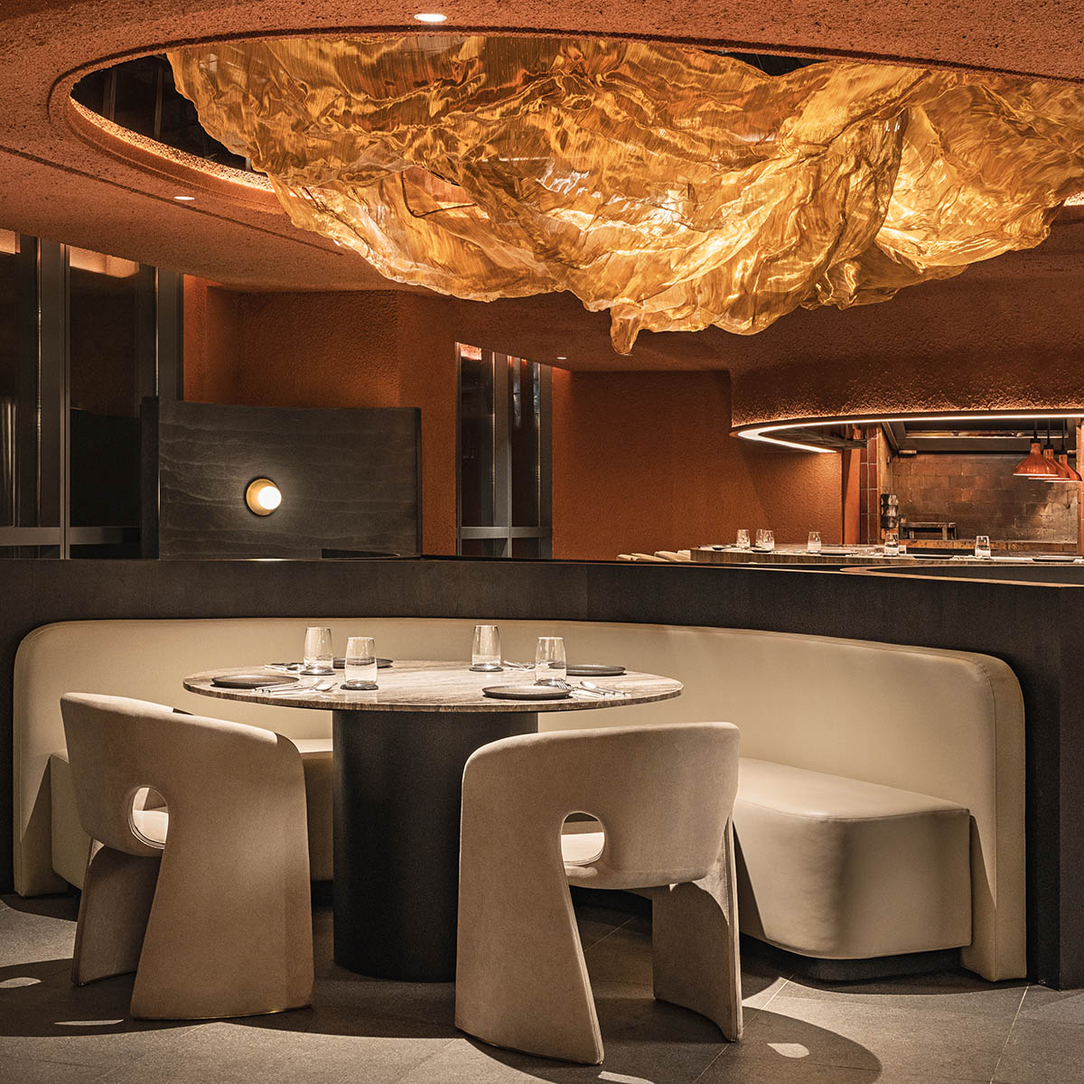 Spacemen creates cave-like restaurant that references to