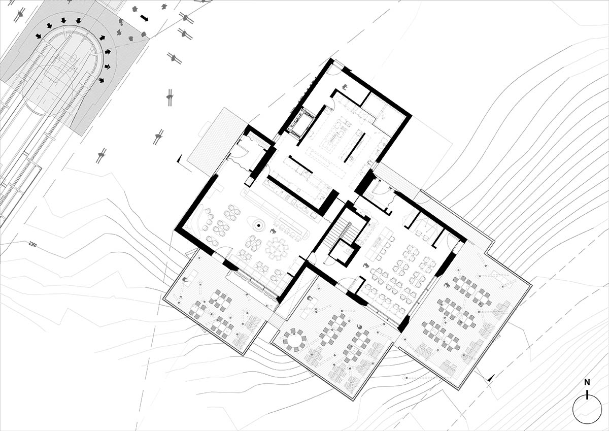 Studio Seilern Architects completes two gourmet restaurants on top of the Swiss Alps