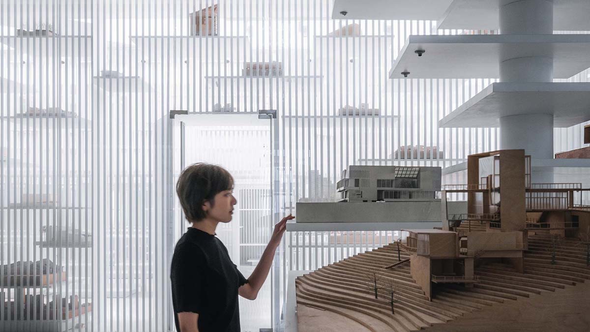 Wutopia Lab designed the first architectural model museum of China with continuous steel pipes