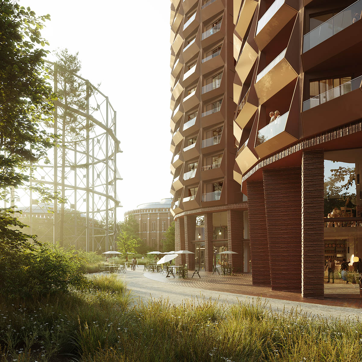 Cobe and Yellon win competition to design residential tower at Stockholm's historic gasworks